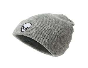 Skull Caps European e American Alien Ramitine Street L Knitted Autunno inverno Outdoor Ghost Head Wool Wool Hat2416566330310