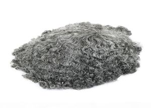 10mm 깊은 곱슬 곱슬 남자 toupee Curly toupe African Curly 1B40 컬러 힌트 헤어 Toupee 교체 시스템 Hairp3323615