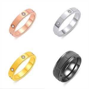 Designer beliebter trendy Diamond Set Fashion Sechs Carter gleicher Ring einfacher Schmuck