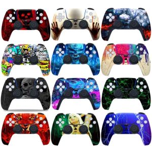 Joysticks Sony PlayStation için Koruyucu Çıkartmalar 5 PS5 Denetleyicileri PS 5 Konsol Oyun Aksesuarları için Cilt Antislip Koruyucu Çıkartma