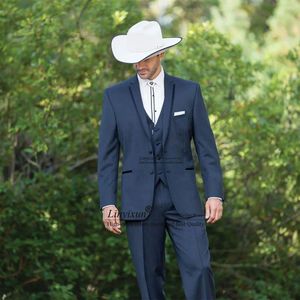 Garnitury mężczyzn formalne męskie szczyt lapel groom Wedding Tuxedo 3 składki Zestawy Biznes Mężczyzna Blazers oblubieńca Terno Masculinos Completo