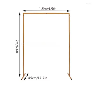 Dekoracja imprezy Wedding Arch Stand z bazami łatwy montaż 6,6 x 4,9 stóp kwadratowy metalowy abor metalowy na wesele wydarzenie