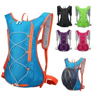 Väskor hydrering kör Väst ryggsäck som kör Väst Pack Marathon Running Rucksack Bag Breattable Outdoor Cycling Mountain Riding Bag