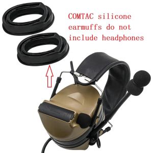 Acessórios Tactical Peltor Hurfffs COMTAC Silicone Earmaffs Adequados para caçar fones de ouvido táticos esportivos Comtac I III IV