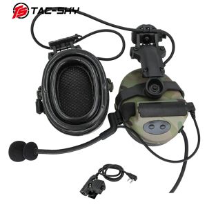 Accessories TACSKY Hunting Shooting Airsoft Sports COMTA II Tactical ARC Rail Bracket Headphone Silicone Earmuffs MC