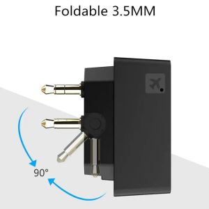 Adaptör 3.5mm Jack Aux Araç Bluetoother 5.0 Alıcı Kablosuz Mikrofon Müzik Audio Audio Aux BT kulaklık alıcı için Uçakta Adaptör