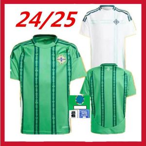 2024 2025 Maglie da calcio Kit Kit Kit North Ireland 24/25 Davis McGregor Gillespie Shirt calcistici T Home Green National Away Team White Boys GK Dimensioni S-2xl 16-28