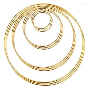 Figurine decorative anelli di ghirlanda anello in metallo oro per l'apertura dei cerchi floreali di catcher da sogno artigianato fai -da -te e decorazioni per matrimoni
