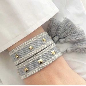 Chain Vintage Friendship Bracelets Adjustable Woven Arm Stacked Bracelet Fashion Jewelry Gift for Mom Sis Couples Y240420