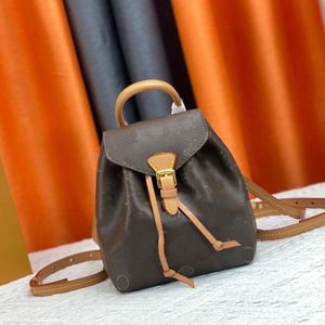 Designer Backpack Womens Crossbody Handbag Retro Old Flower Genuine Leather Mens Book bag Cambridge Bag Classic Flip Cap Large Capacity Brown Tote BB Backpack