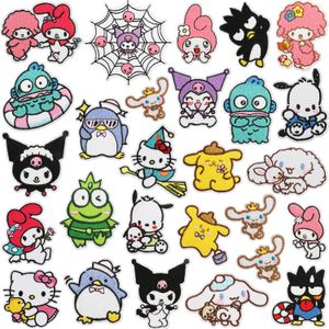 Cartoon Iron on Patches Cute Kawaii Cartoon Anime Embroidered Patch Sew on Applique DIY Craft Accessories for Kid Clothing Jacket Backpack Hat