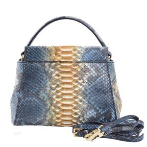 Luxury Leather Bags Ladies Handbags Women Snake Python Tote Customized Brand Designer Purse New Bag