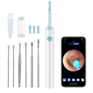 Trimmers Rechargeable Ear Cleaner High Precision Ear Wax Removal Tool with Camera 6pcs Led Light Wireless Otoscope Smart Ear Cleaning Kit