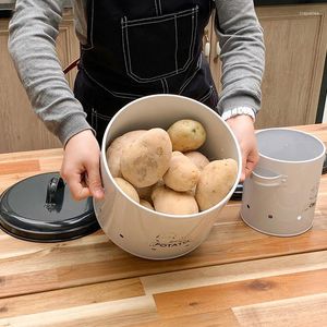 Storage Bottles Potato For Pantry Canister The Kitchen Counter Onion Containers Garlic Keeper 3PCs Per Set