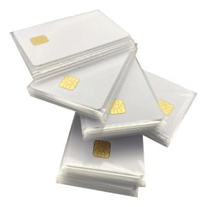 Control Iso 7816 White At24c64 Chip Smart Ic Card with 64k Eeprom Memory for Access Control System 10pcs