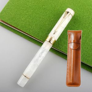 Pens NEW JinHao 100 Celluloid Fountain Pen, Beautiful Marble Patterns Iridium EF/F/M Nib Ink Pen Writing Gift for Office Business