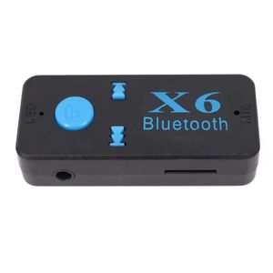 カーBluetoothオーディオレシーバーBluetoothハンズフリーコールX6 Bluetoothアダプターは、TFカードポータブル再生を挿入できます