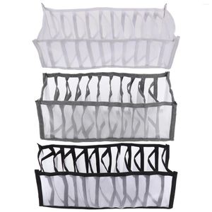 Bolsas de armazenamento 3 PCs Plastic Organizer Box Socks