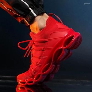 Fitness Ayakkabı Blade Fashion Nefes Beklenebilir Sneaker Vulcanize 46 Büyük Boyut Rahat Erkekler 47 Jogging Casual 48