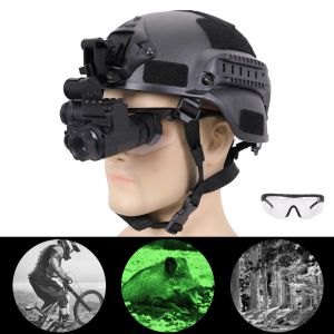 Helme NVG10 Helm Nachtsicht Goggle 1920x1080p Green Tactical Head Night Vision Monocular WiFi IP66 Jagd Nachtsichtgerät