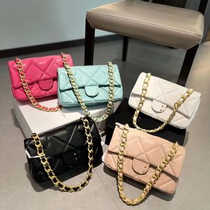 Umhängetaschen Frau Designer CC -Umhängetaschen für Frauen Crossbody Bags Kettenbeutel Buchstaben Ziege Versteck geprägte Blütenstreifen Luxusmarke Handtaschen Handtaschen