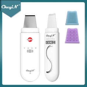 Instrument Ckeyin Ultraschall Haut schrubben EMS ION FACE PECRUBBER Haut Spatel Blackhead Remover Gesichtsbehörde Tiefe Reinigung Porenreiniger