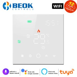 Kontrola Beok Tuya Smart Life Thermostat dla kotła gazowego i ciepłego podłogi Kontroler temperatury Yandex Alice Alexa Google