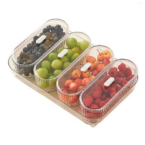 Placas Candy Plate Set Caixa de frutas Presente ideal 29.3 8.5 19,2 cm Bandeja prática dividida ABS