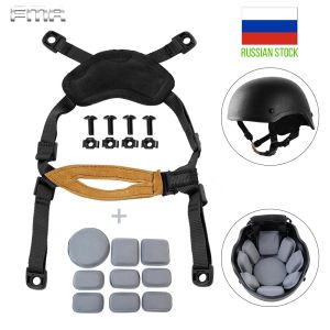 Шлемы FMA Universal Helmet Accessessy Protection Pads с общей подвеской System Xnape для охоты на шлем с пейнтболом