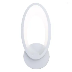 Wall Lamp LED Light Modern Acrylic Sconce 12W AC90-260V Oval Indoor Bathro