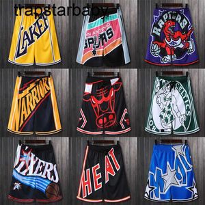 Koszykówka szorty męskie Lakers Warriors Grizzlies Raptors Special People Spurs Heat 76ers Team Capris