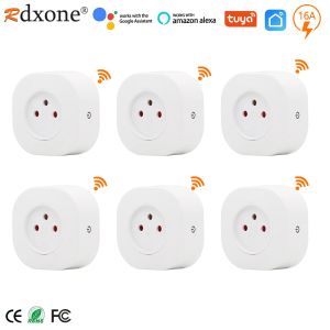 Plugs Israel Wifi Plug 16a Smart Socket Wifi Wireless Switch 220v Power Outlet App Remote Control Compatible Alexa Google Assistant