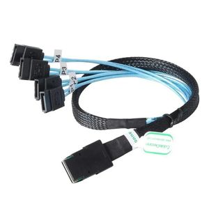 2024 Novo SAS SATA Cable Mini-SAS SFF-8087 a 4 SATA CAV MINI SAS 4I SFF8087 36P A 4 SATA 7P CAB