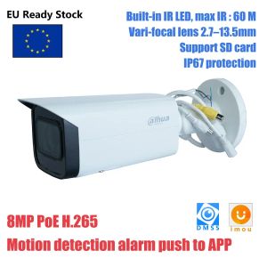 Lens Dahua Original 8MP IR Varifocal Bullet Network IP Camera HFW2831Tzass2 Motoriserad lins 2.713.5mm