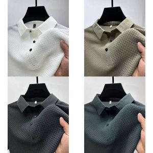 Fashion 2023 Trend Trend Short Sleeve T-Shirt for Men Summer Summer Disual Solid Color Polo Shirt Slim Fit Top Top Top Top