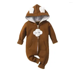Clothing Sets Unisex Baby Jumpsuit Cloud Pattern Ears Hooded Infant Romper