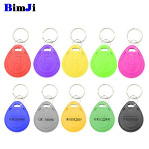 Controllo 100pcs RFID Lettura solo tag 125kHz TK4100 EM4100 Proximità RFID Card KeyFobs Accesso Controllo Smart Card 10 Colori Spedizione gratuita