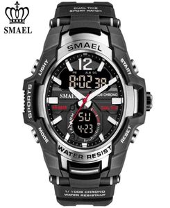 Smael Men Watches Fashion Sport Super Cool Quartz LED Digital Watch 50m防水リストウォッチメン