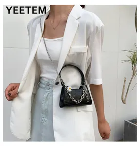 Umhängetaschen Boolar Mini Women Bag Sommer Chrysanthemen PU Leder Krokodilmuster Koreanisch niedliche Modemessenger