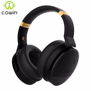 Scanners Cowin E8 Active Noise Cancelling Bluetooth Headphones with Mic Hifi Deep Bass Wireless Headset Over Ear Stereo Sound for Phone