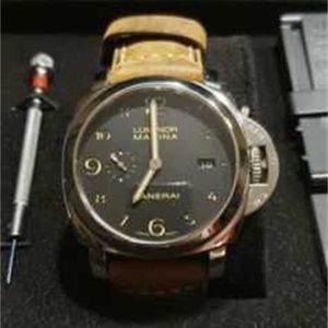Watches Quartz Watch for Men Top Luxury Sport Wristwatch Men Business Fashion Man Clock Penerei Luminous 1950 3-Days Stahl 44mm PAM00359 359 AUS 2015