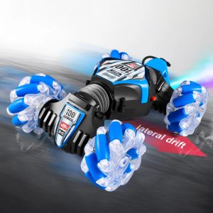 Car Remote Control Car Drift Rc Stunt Car 4wd Hand Control Music High Speed 360° Off Road Cars Led Light Kid Adult Toy Gift