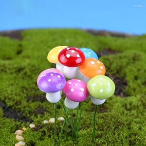 Decorative Flowers 20Pcs PE Mushroom Artificial Plants Diy Gifts Box Craft Wedding Bridal Accessories For Christmas Scrapbooking Home Decor