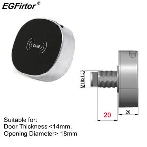 Steuerung der IC -Karte Smart Door Schloss Schränke Elektronisch Schloss Holzschrank Smart IC Reader Datei Office Door Locker RFID Schublade Schloss