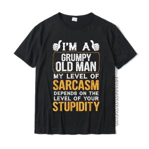 Shirts Grandpa Shirts Im A Grumpy Old Man Tee Funny Grandpa Gifts Funky Man Tops Shirts T Shirt Cotton Customized