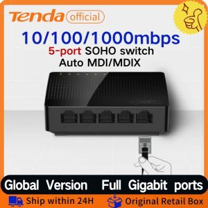 Kontrola TEDA 1000 Mb/s Gigabit Switch Ethernet 10/100/1000 Mbps 5 Port Pełna gigabit Speed ​​Smart Internet Ethernet Switch PlugandPlay