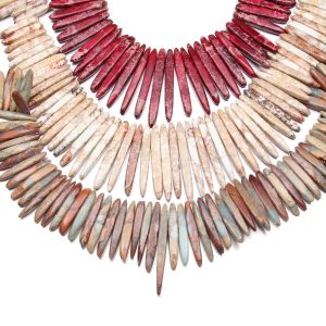 Strands 90Pcs Natural Stone Beads For Jewelry Making Irregular Aciculiform Emperor Stone DIY Necklace Bracelet Earrings Ring Accessory