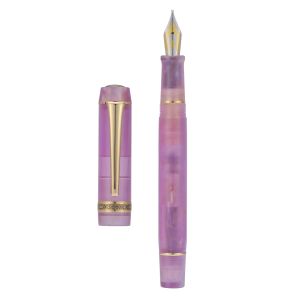 Pens Kaigelu 316A Celluloid Fountain Pen Beautiful Light Purple Iridium EF/F/M Nib Writing Ink Pen Office Business School Gift Pen