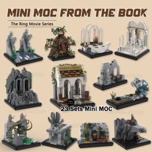 Blocks Mini Moc From The Book Movie Scene Building Blocks The Fellowship Of The Ring Technology Bricks DIY Assembly Display Toy Gift