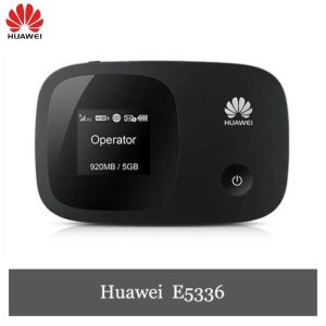 ルーターオリジナルロック解除済みHuawei E5336 21.6Mbps 3G HSPA+ GSM SIMカードワイヤレスルーターミニポケットモバイルWiFiホットスポットフリー配送